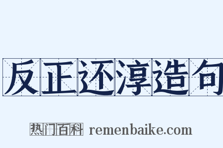 反正还淳造句是什么意思的图片